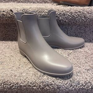a new day Taupe Rain Boots